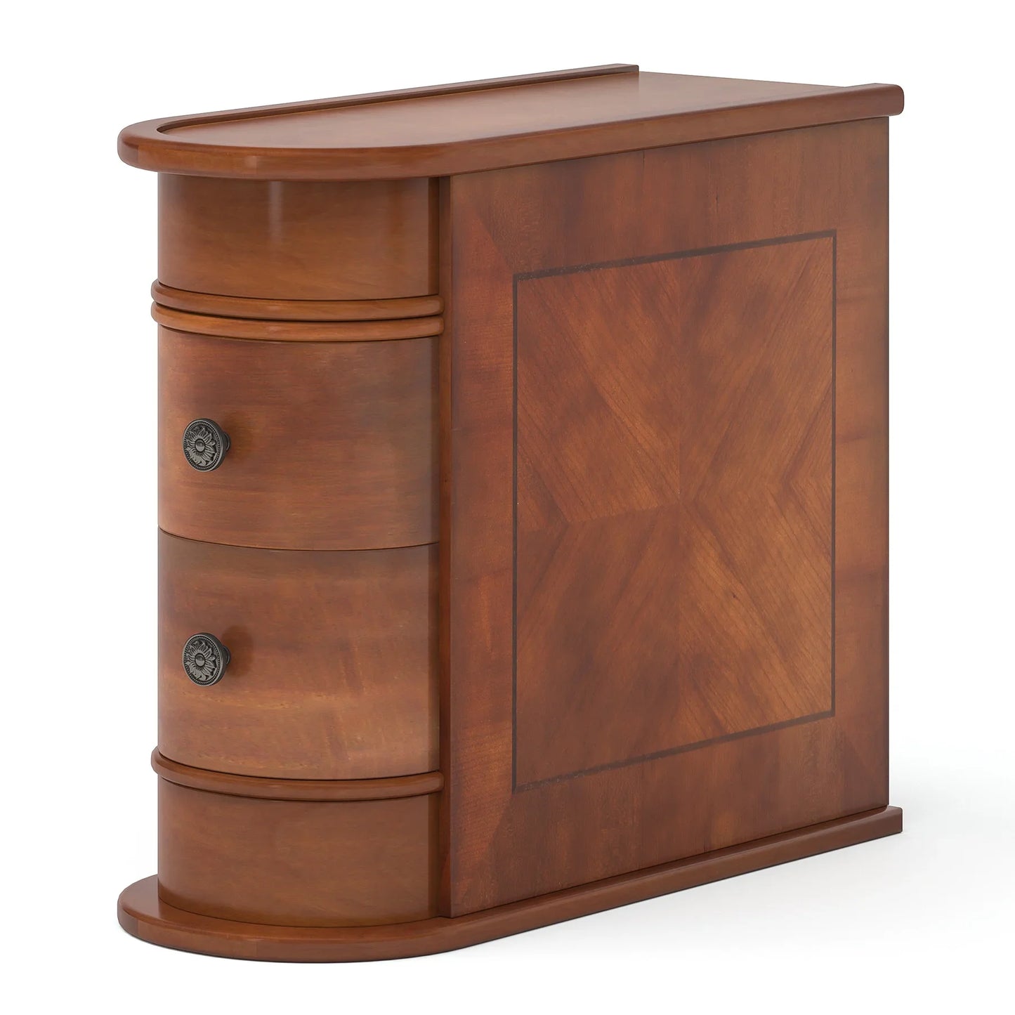 Tribesigns End Table With Drawer Modern Solid Wood Nightstand