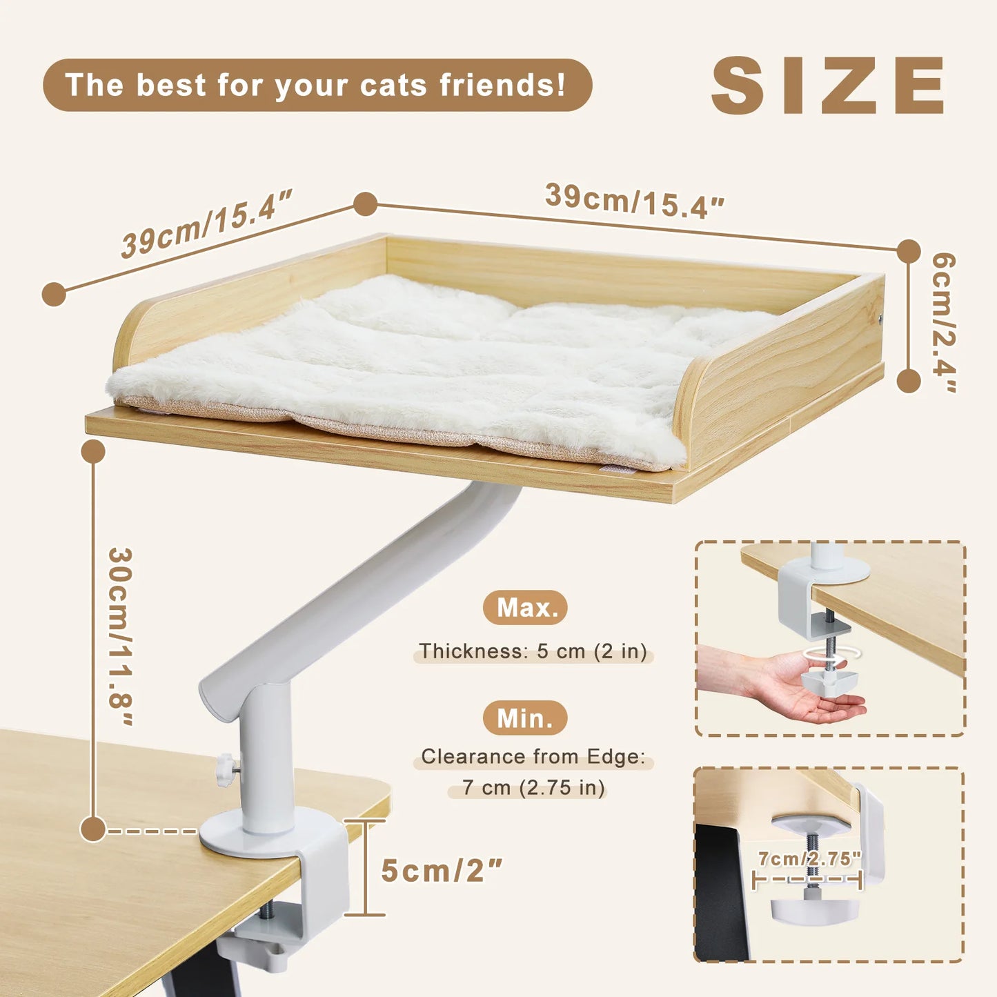PAWZ Road Cat Desk Bed Rotatable Stand Hammock For Home