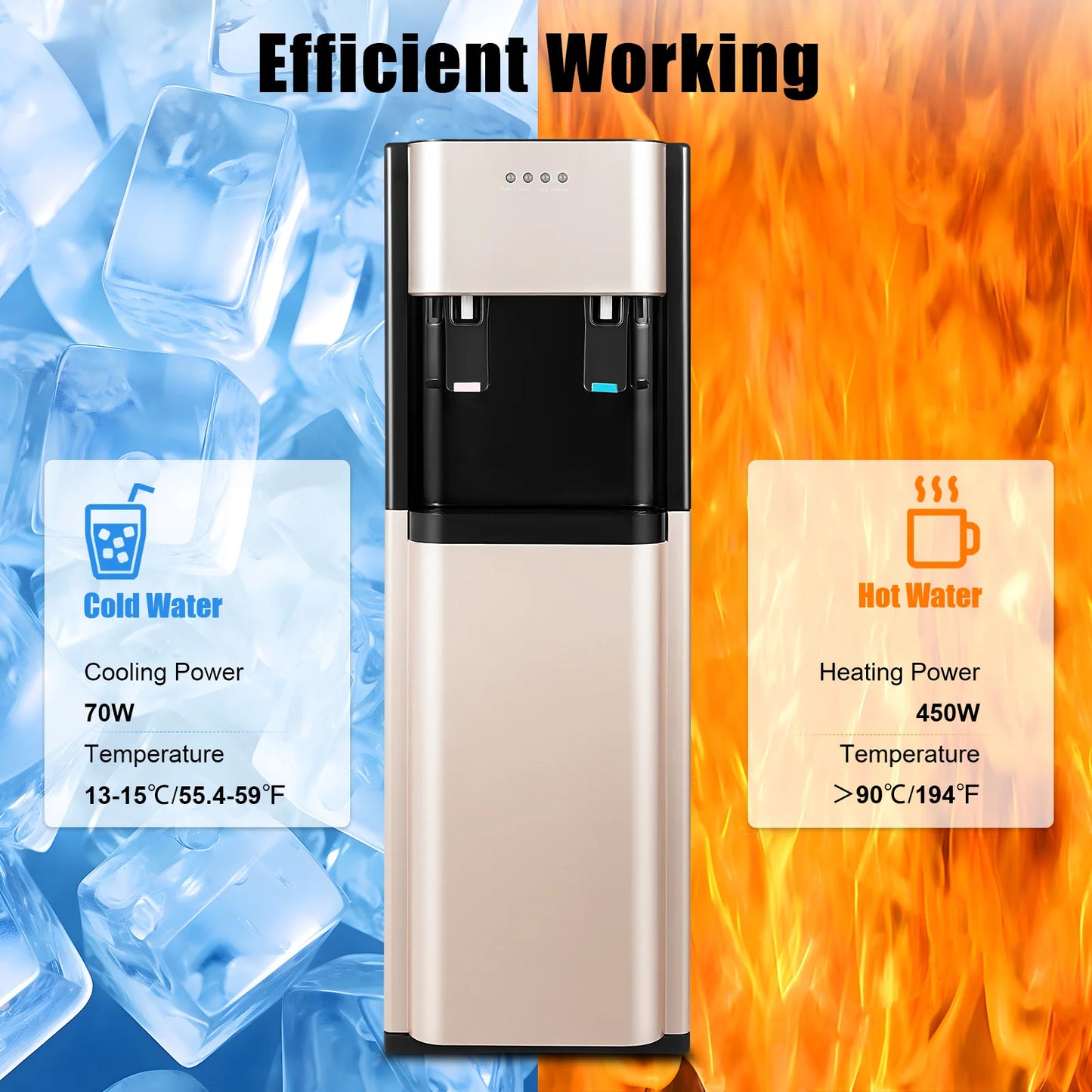 Sweetmile Bottom Loading Electric Water Dispenser Heating And Cooling