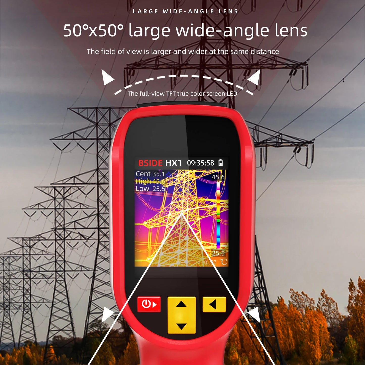 BSIDE Handheld Thermal Imaging Camera HX1 240x240 For PCB Repair