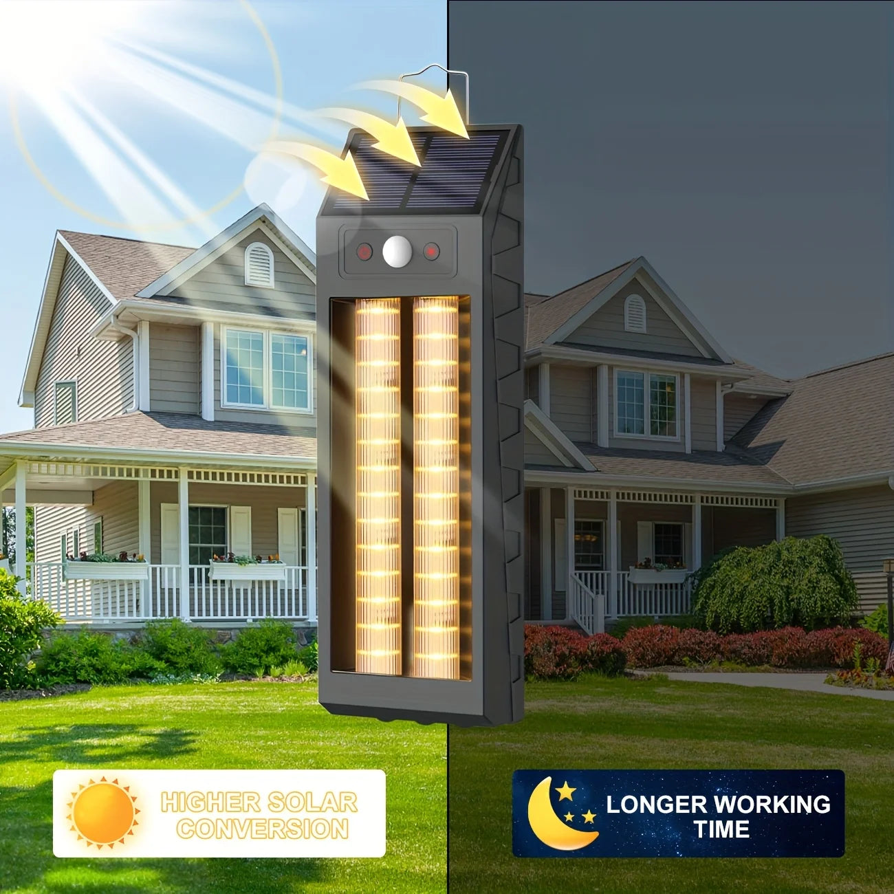 Solar Motion Sensor Wall Lights For Outdoor Gardens Halloween Courtyards