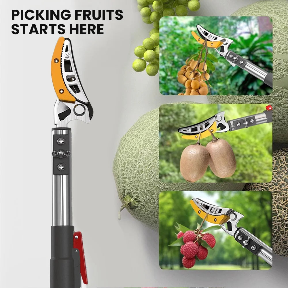AIRAJ High Altitude Pruning Shears With Telescopic Rods And Scissors