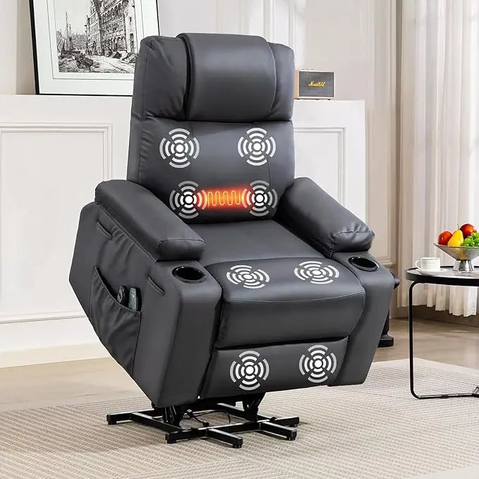 Electric Power Lift Recliner Chair With Heat And Massage