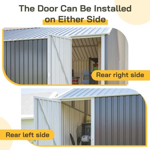 Outdoor Metal Shed With All Weather Protection And Large Storage Capacity