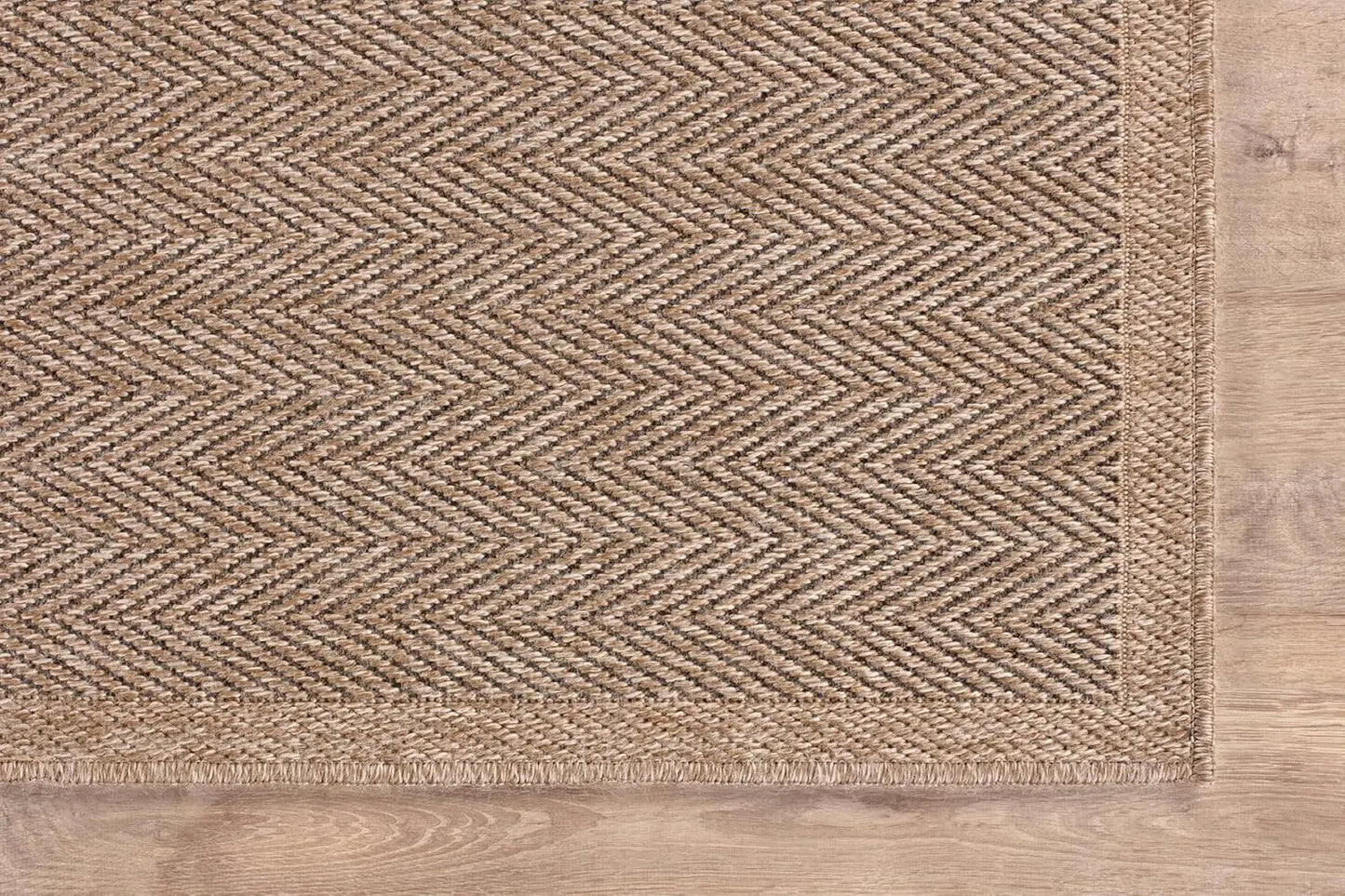 Natural Fiber Seagrass Area Rug Herringbone Design for Indoor Outdoor